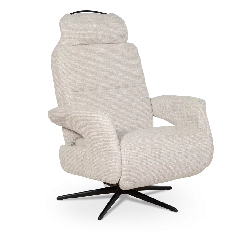 Relaxfauteuil Capri - handmatig - stof Coco Champagne