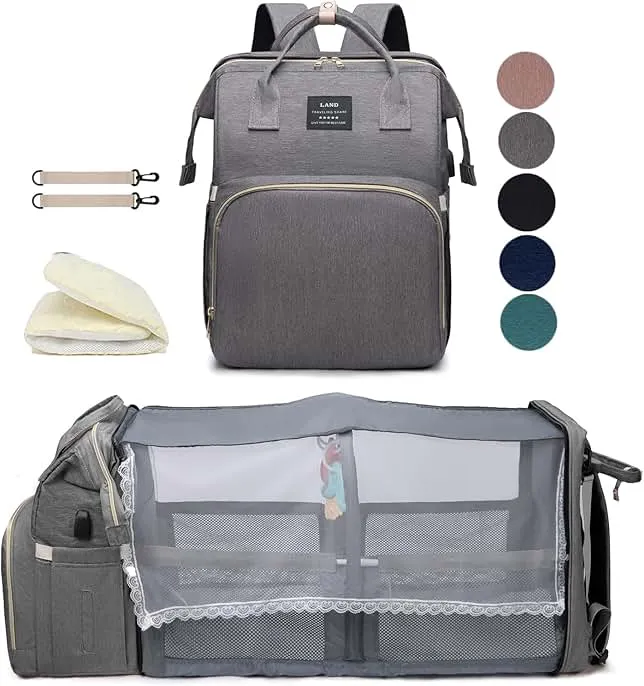 houscly Diaper Bags Backpack for Baby Boy : Large Baby Bag for Boys Girls Mom Toddler Women Men Dad Big Travel Newborn Essential Baby Registry Search Must Haves Grey