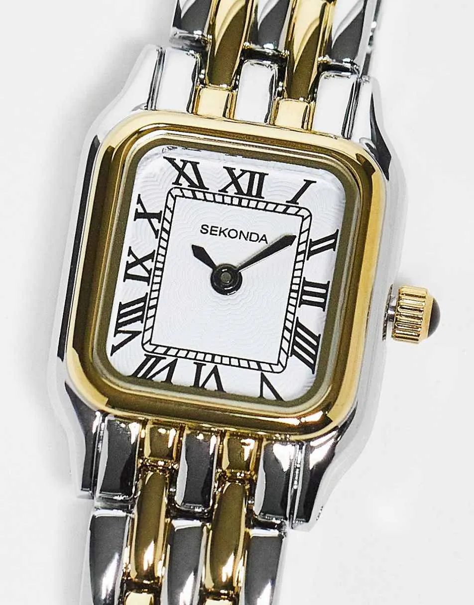 Sekonda classic mixed metal watch in silver/gold