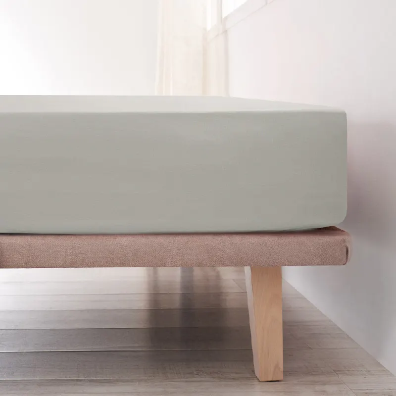 Sábana Ajustable Algodón - Basic perla