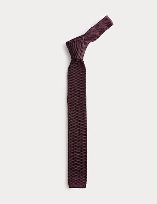 Textured Knitted Tie