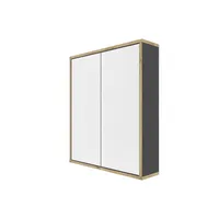 Spiegelschrank MORENA mit 2 Türen, Grau/Eiche