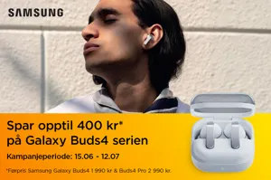 Spar opptil 400 kr* på Samsung Buds4-serien