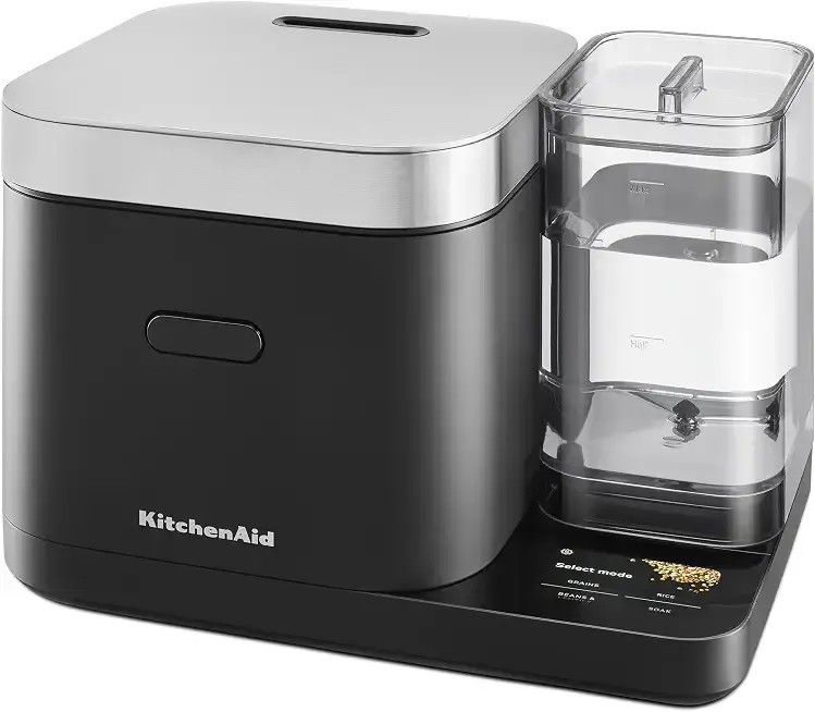 KitchenAid 8 Cup Grain and Rice Cooker, Integrated Scale, Black Matte