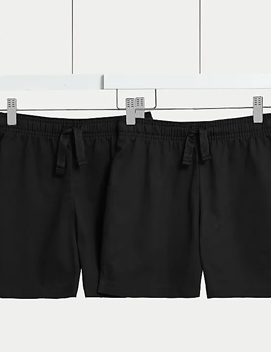 2er-Pack Unisex-T-Shirts aus reiner Baumwolle für die Schule (2–16 J.)