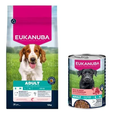 Eukanuba Premium Nutrition 12 kg ou 15 kg + boîtes 3 x 400 g offertes !