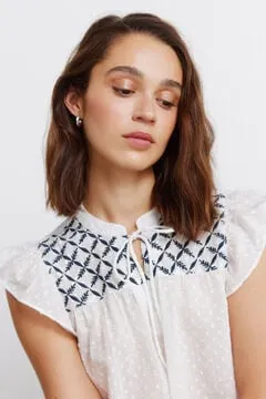 Blusa volantes plumeti