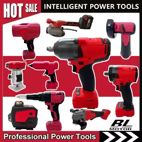 For Milwaukee Brushless Cordless Electric Impact Hammer Drill Angle Grinder Circular Saw Combo Kit with 18V Battery Power Tools