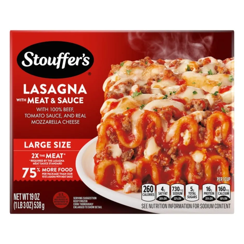 Stouffer's Large Size Lasagna with Meat and Sauce Frozen Meal