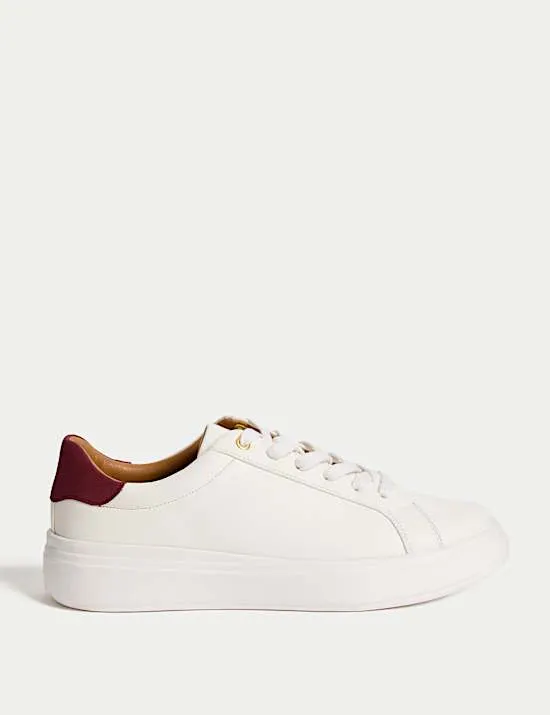 Lace Up Platform Trainers