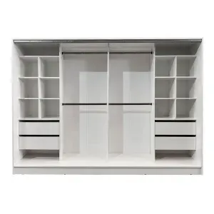 Placard Vestidor 240x180 cm cubos Diseños Modernos Blanco