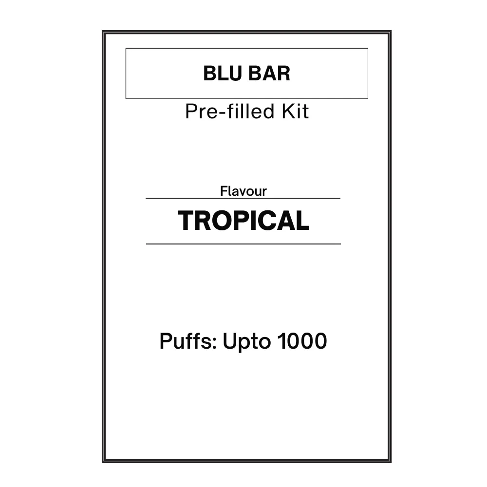 Tropical - Blu Bar Pre-filled Kit 20mg/ml