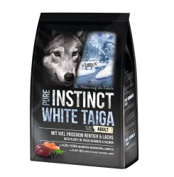PURE INSTINCT WHITE TAIGA mit Rentier, Lachs für Hunde 4 kg