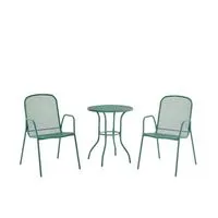 3tlg. Bistro-Set - Grün