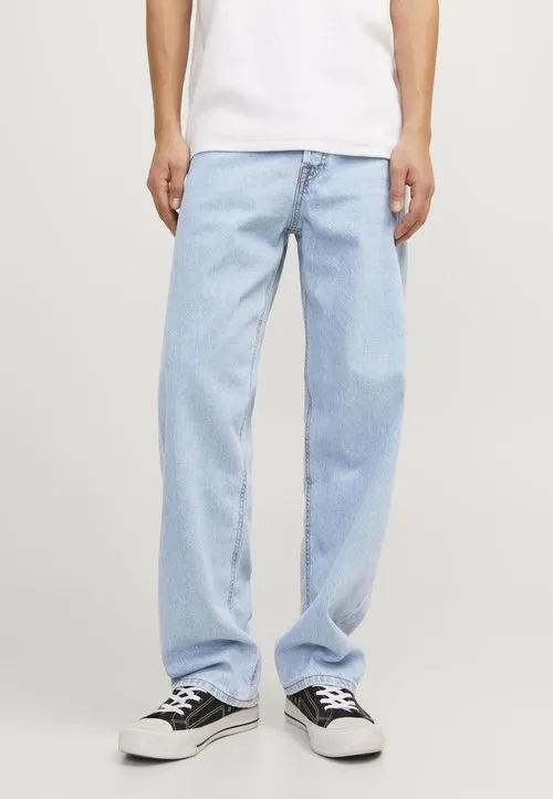 Loose fit JJIEDDIE JJBASIC SQ 738 NOOS - Løst sittende jeans - blue denim