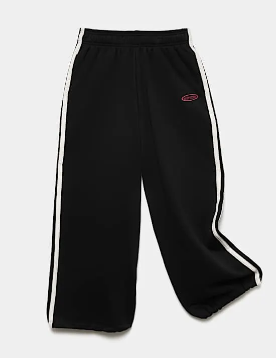 Cotton Rich Wide Leg Joggers (6-16 Yrs)