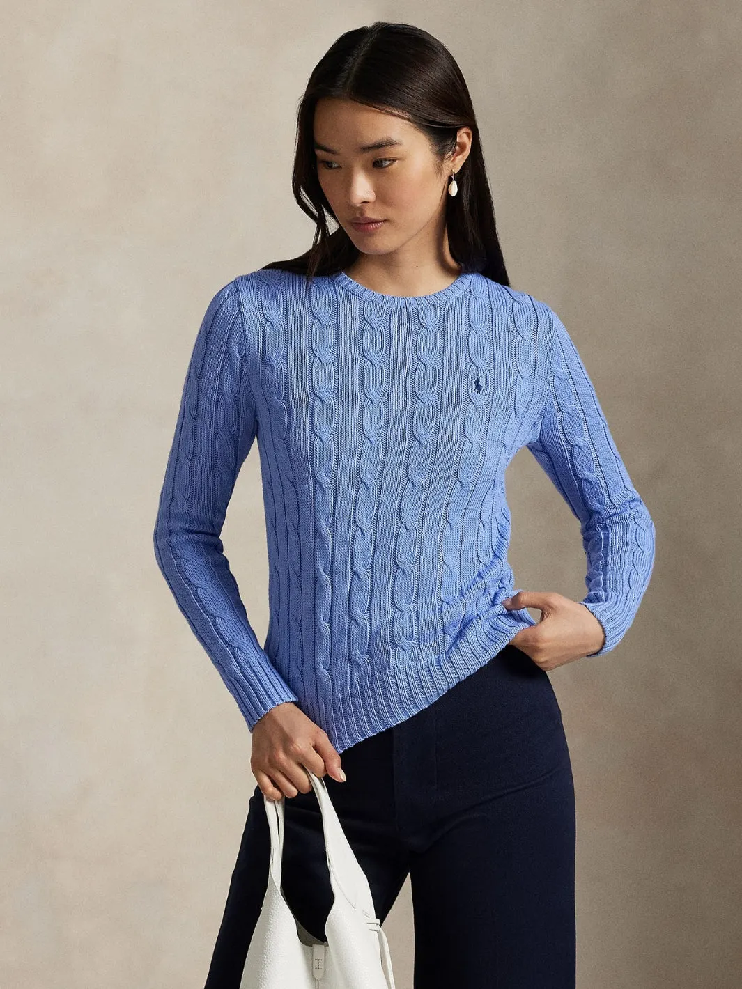 CABLE COTTON SWEATER