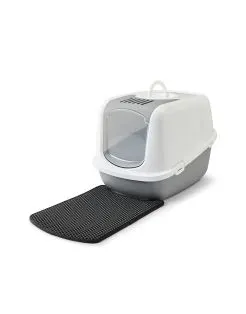 Savic Litter Catcher Mat Nestor Jumbo & Aseo Jumbo - Kattenbakaccessoires - 40x55x1 cm Zwart