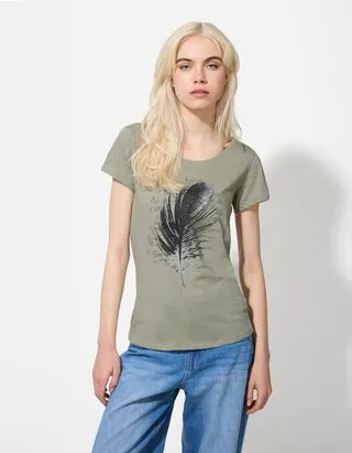T-shirt - Stampa - verde