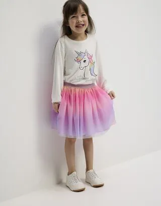 Set camicia e gonna - Design multicolore - bianco