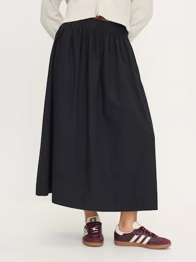 Blaise Poplin Midi Skirt