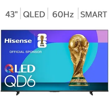 Hisense 43" Class - QD6 Series - 4K QLED Smart TV - Allstate 3-Year Protection Plan Bundle Included for 5 Years of Total Coverage*