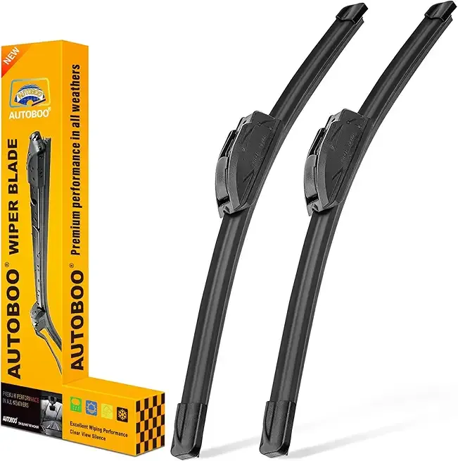 AUTOBOO 22" and 22" Windshield Wipers Blades (Pack Of 2),OEM Quality Premium All-Seasons Wiper blades,Stable and Quiet Armor wiper blades