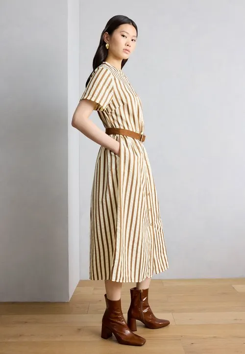DRESS - Skjortekjole - dark mokka
