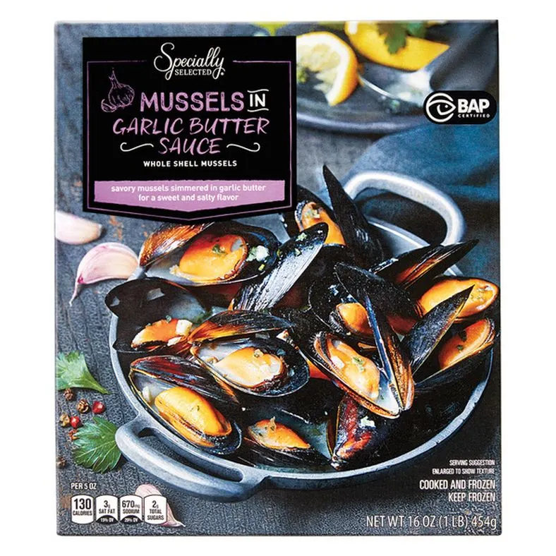 Specially Selected Mussels in Garlic Butter Sauce