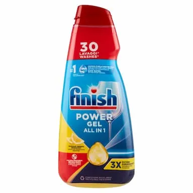 Finish Power Gel Lemon liquido lavastoviglie 30 lavaggi 600 ml
