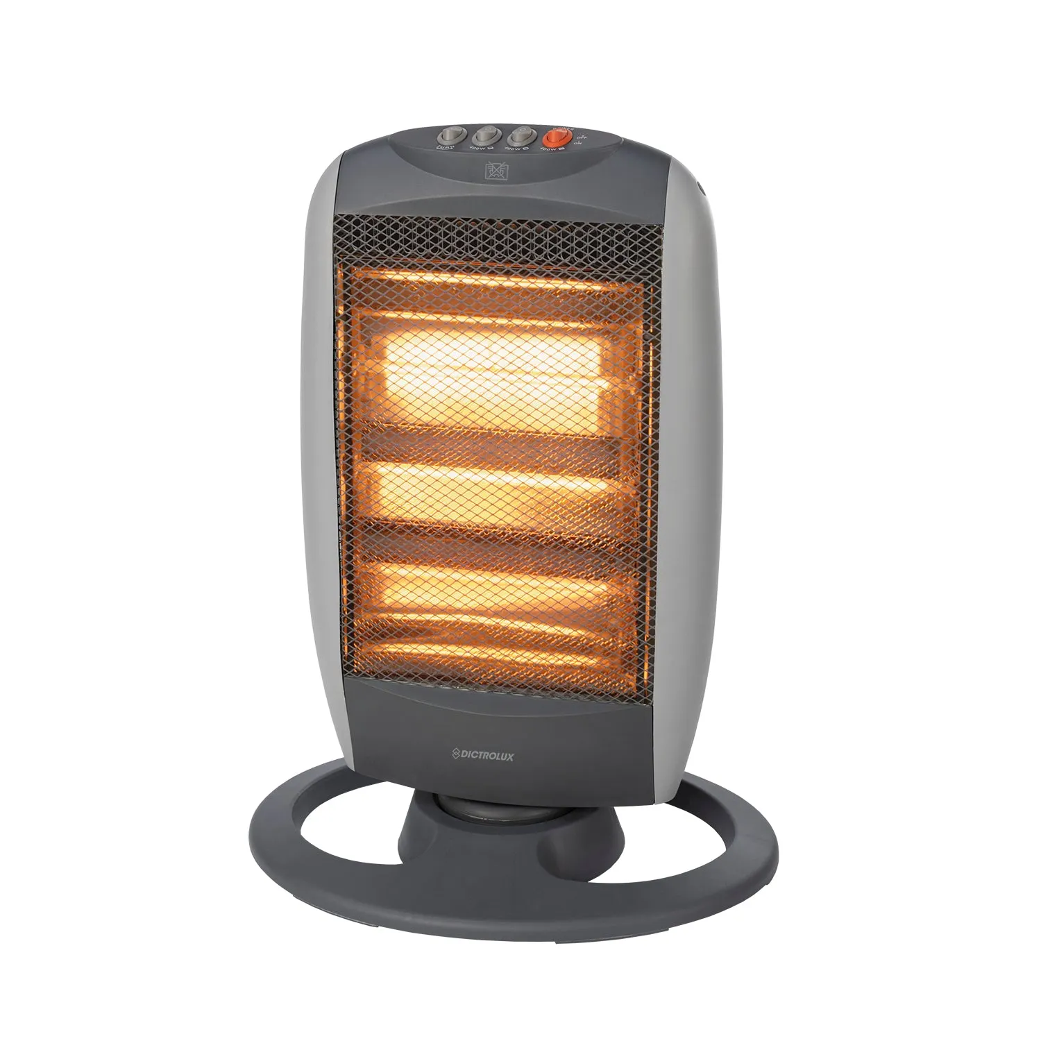 Stufa Alogena Oscillante con 3 Livelli di Potenza 1200 Watt