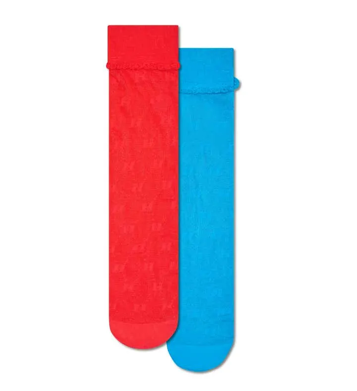 2-Pack H Monogram Tall Crew Socks