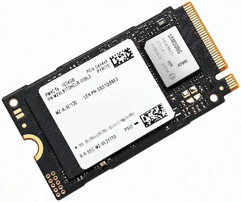 OEM Samsung PM9C1a 1TB NVMe SSD, M.2 2242 PCIe Gen4 x4, M-Key MZVL21T0HCLR TLC PCI Express Internal Solid State Drive (SSD)