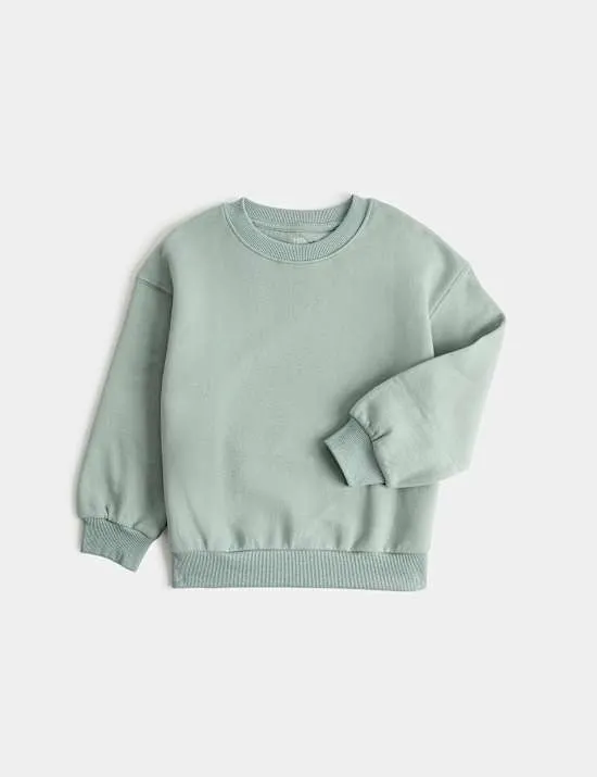 Sweatshirt mit hohem Baumwollanteil (2–8 Jahre)