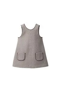 WAVE TRIM PINAFORE DRESS