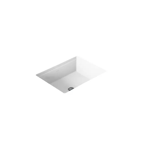 Verticyl Vitreous China Undermount Bathroom Sink in White with Overflow Drain