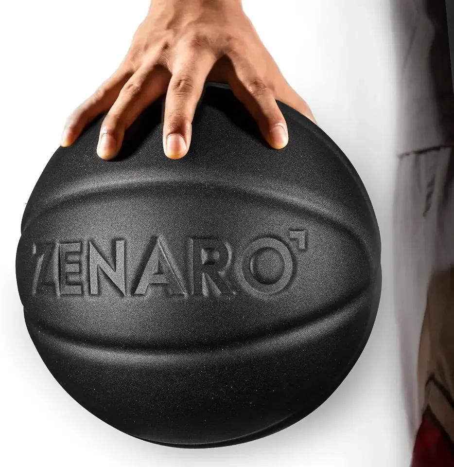 Zenaro Ultra Premium Silent Basketball - Size 7 (29.5”), Non-Compressed, 3D Sculpted Groove for True Bounce & Control, Real Game-Weight Indoor Basketball, Durable Airless Foam, Premium Gift Box