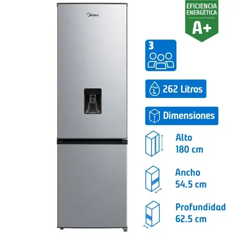 Refrigerador Bottom Freezer No Frost 262 Litros Silver MDRB380FGE50