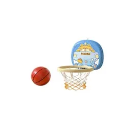 Hook and Suction ki ds Basketball Set Ball Adjustable Height