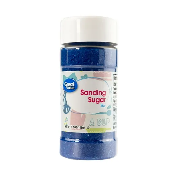 Great Value Blue Sanding Sugar, 3.7 oz $1.86 53.1 ¢/oz