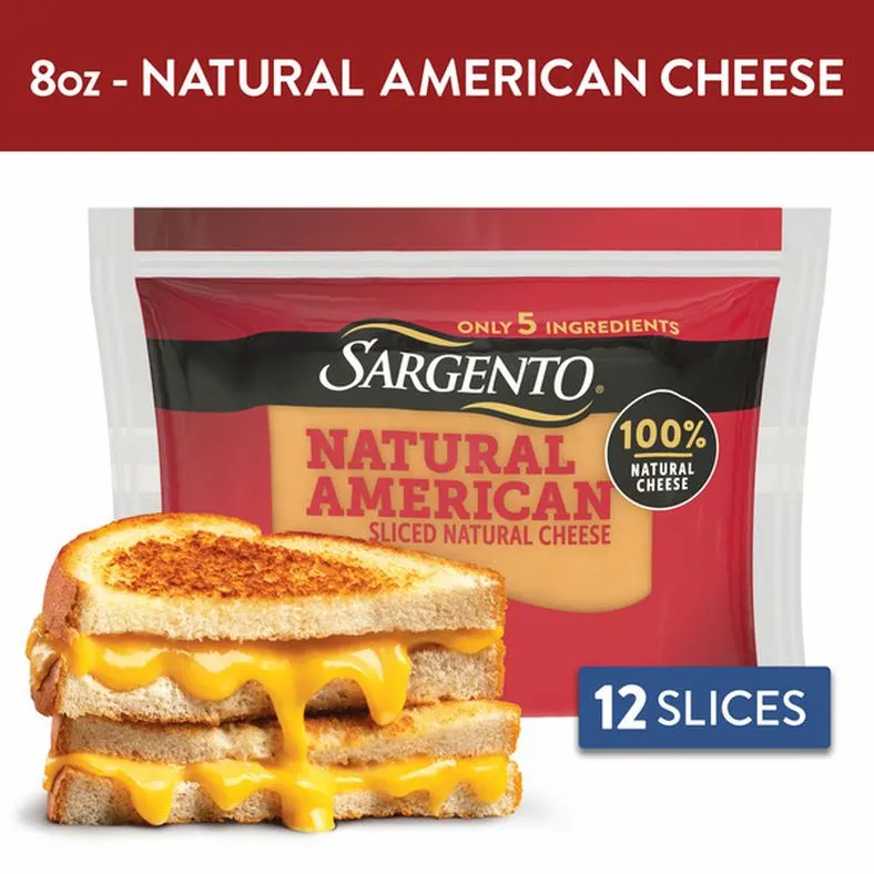 Sargento Natural American Sliced Cheese, 12 Slices