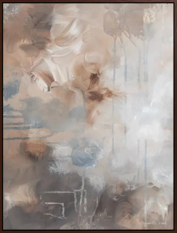 Canvas You got me feeling hazy 90x120, m/brun svevelist i tre