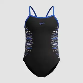 Speedo Girls Plastisol Placement Thinstrap Muscleback