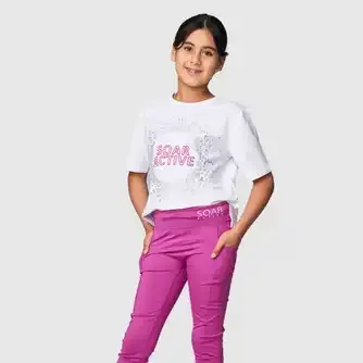 Soar Active Girls Glitterbomb Tshirt