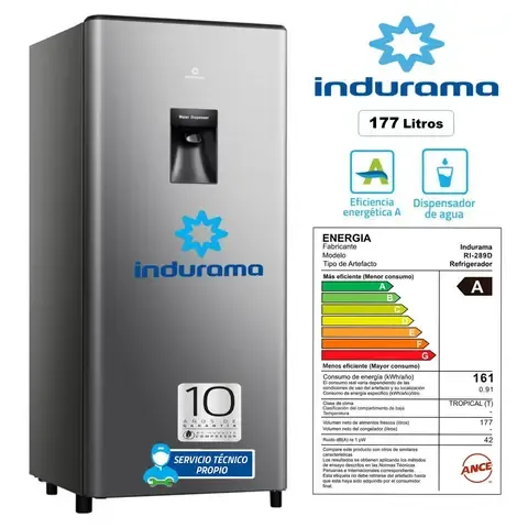 Refrigeradora Indurama Auto Frost 177LT RI-289D