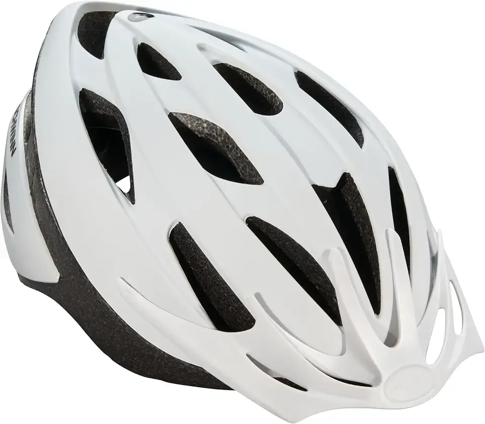 Schwinn Thrasher Helmet for Adults, Size 58-62 cm for Riders Ages 14+, Microshell, Adjustable Dial & Straps, Interior Padding, Air Vents, Visor, Adult Bike Helmet