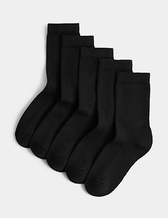 5er-Pack Schulsocken aus Baumwollmischgewebe mit ultimativem Tragekomfort