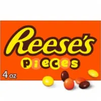 REESE'S PIECES Peanut Butter in a Crunchy Shell Candy Box