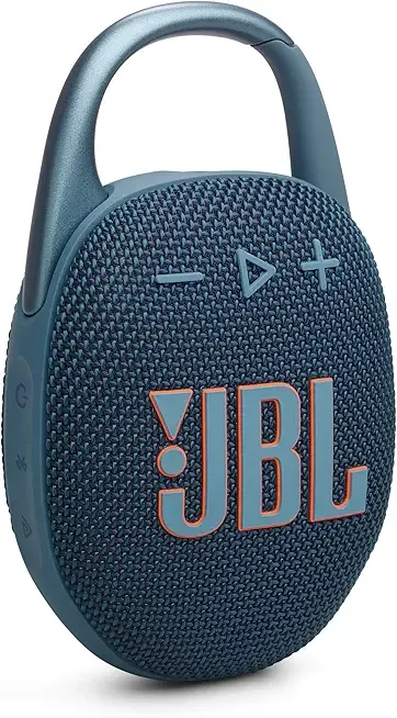 JBL Clip 5 - Ultra-Portable, Waterproof & Dustproof Bluetooth Speaker, Big JBL Pro Sound with Punchy bass, Integrated Carabiner, Up to 12 Hours of Play, Made in Part with Recycled Materials (Blue)
