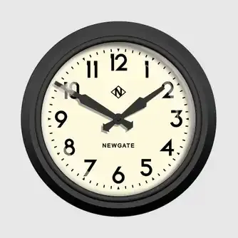 Newgate 50S Electric Clock Black
